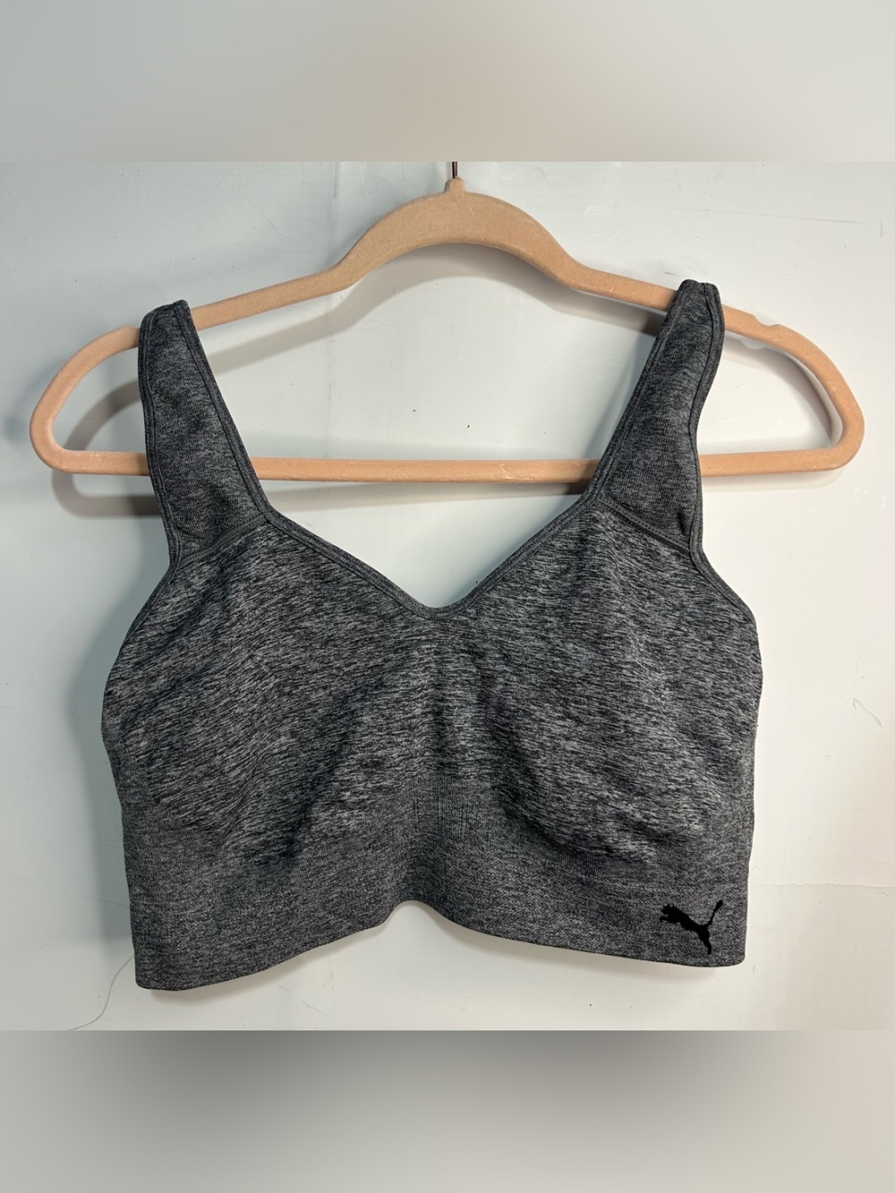 Puma Grey Padless Sports Bra XL